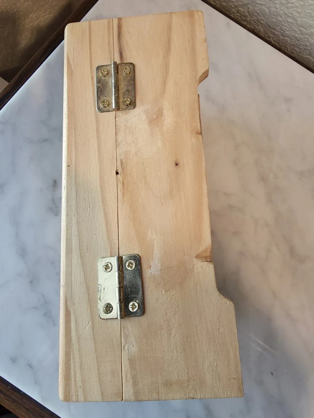 Simple Wooden Jewelry/ Keepsake Box 6.5 × 5.5 × 3.75 In